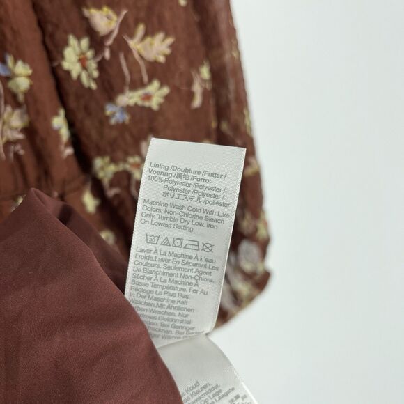 Madewell Norma Rae Dress Size Small Floral Print Long Sleeve Mini Cottagecore - Picture 9 of 10